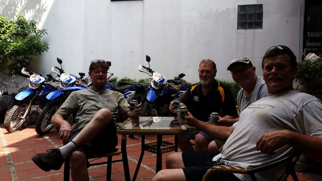 moto indo tour group relaxing