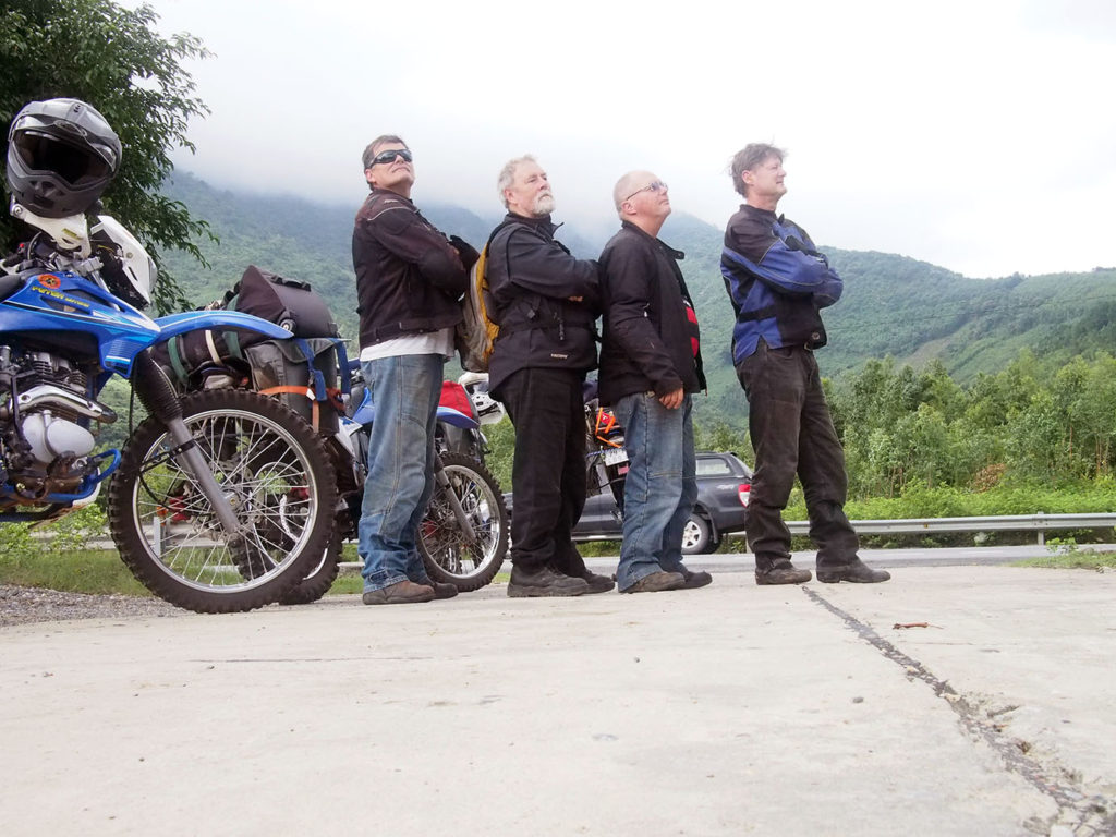 Moto Indo tour group on the road